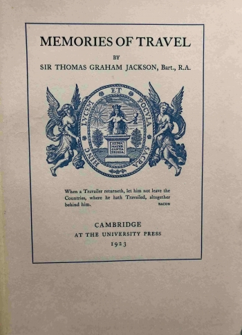 Jackson Thomas Graham: Memories of Travel